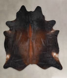 Brown with Red Cowhide Rug #A25722