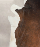 Chocolate and White Cowhide Rug #A25733