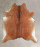 Solid Brown Cowhide Rug #A25737
