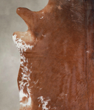 Salt and Pepper Brown Cowhide Rug #A25743
