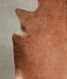 Solid Brown Cowhide Rug #A25778