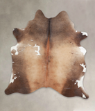 Chocolate and White Cowhide Rug #A25780