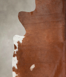 Brown and White Regular Cowhide Rug #A25781