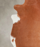 Solid Brown Cowhide Rug #A25794