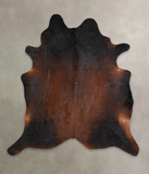 Brown with Red Cowhide Rug #A25795