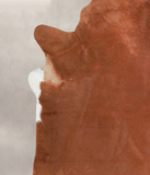 Solid Brown Cowhide Rug #A25810