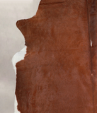 Solid Brown Cowhide Rug #A25812