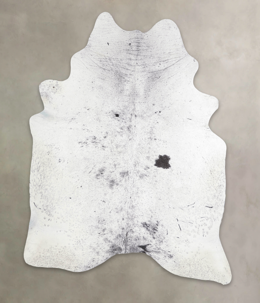 Salt and Pepper Black Cowhide Rug #A25817