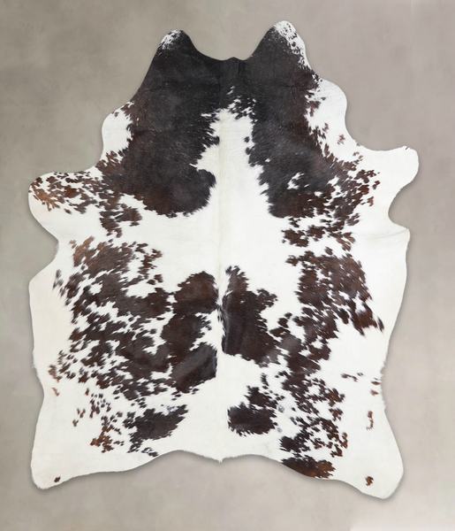 Chocolate and White Cowhide Rug #A25818