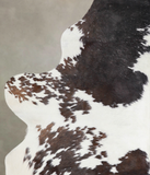 Chocolate and White Cowhide Rug #A25818