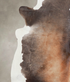 Chocolate and White Cowhide Rug #A25822