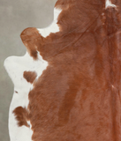 Brown and White Regular Cowhide Rug #A25830