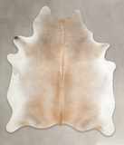 Grey with Beige Cowhide Rug #A25836