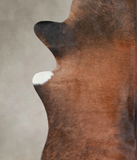 Brown with Red Cowhide Rug #A25848