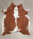 Brown and White Cowhide Rug #A25867