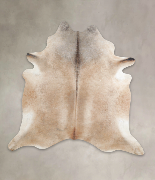 Grey with Beige Cowhide Rug #A25879