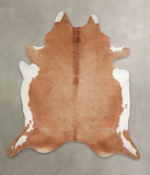 Brown and White Regular Cowhide Rug #A25894