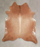 Solid Brown Cowhide Rug #A25895