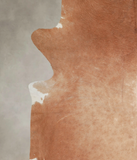 Solid Brown Cowhide Rug #A25895
