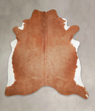 Solid Brown Cowhide Rug #A25922