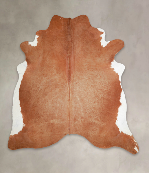 Solid Brown Cowhide Rug #A25922