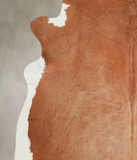 Solid Brown Cowhide Rug #A25922