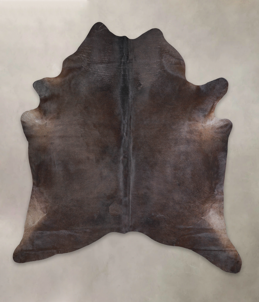 Solid Black Cowhide Rug #A25932