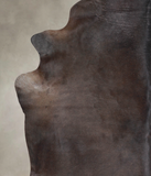 Solid Black Cowhide Rug #A25932