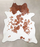 Brown and White Cowhide Rug #A25942