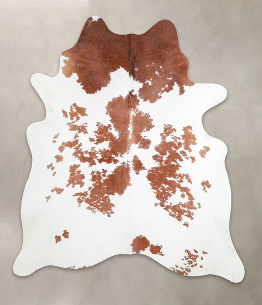 Brown and White Cowhide Rug #A25942
