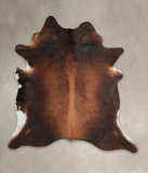 Brown with Red Cowhide Rug #A25945