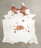 Brown and White Cowhide Rug #A25955