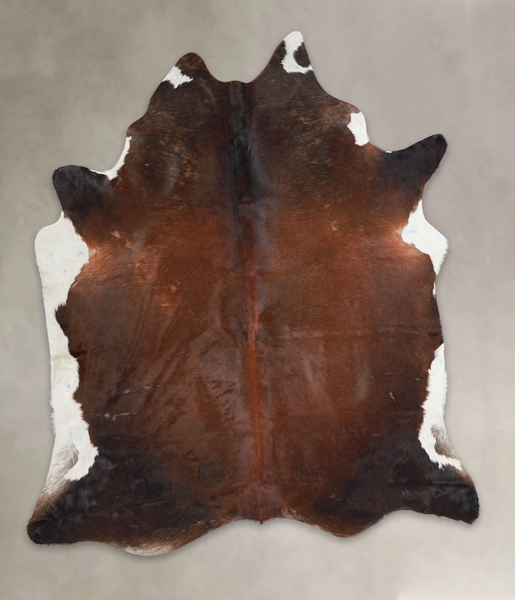 Brown with Red Cowhide Rug #A25957