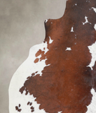 Chocolate and White Cowhide Rug #A25964