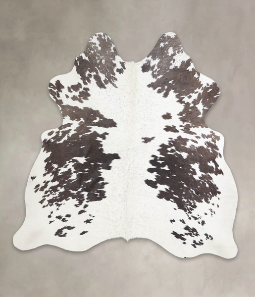 Chocolate and White Cowhide Rug #A26032