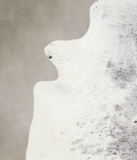 Salt and Pepper Black Cowhide Rug #A26034