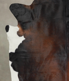 Chocolate and White Cowhide Rug #A26048
