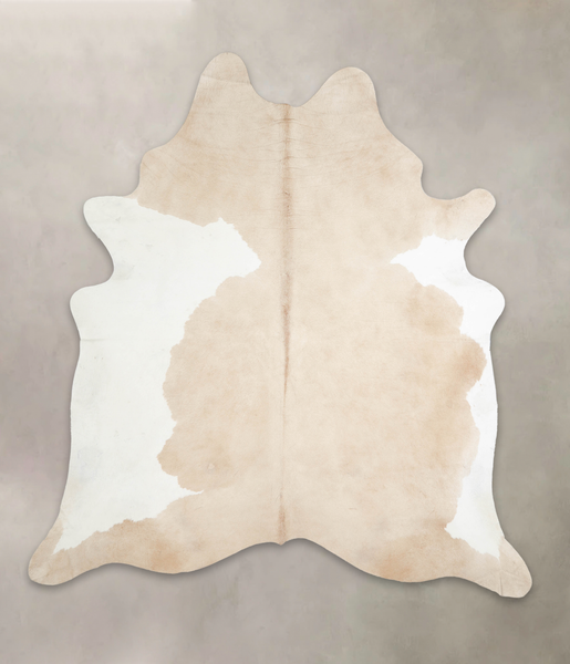 Beige and White Cowhide Rug #A26054