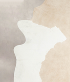 Beige and White Cowhide Rug #A26054