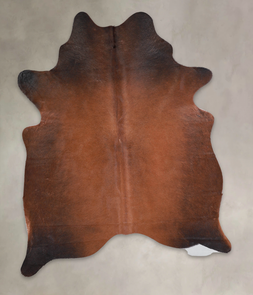 Brown with Red Cowhide Rug #A26067