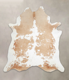 Beige and White Cowhide Rug #A26073