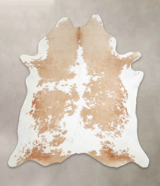 Beige and White Cowhide Rug #A26073