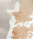 Beige and White Cowhide Rug #A26073