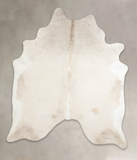 Beige and White Cowhide Rug #A26079