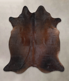 Brown with Red Cowhide Rug #A26088