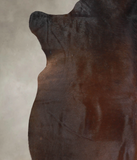 Brown with Red Cowhide Rug #A26088