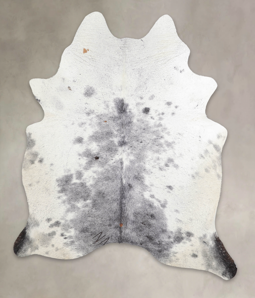 Salt and Pepper Black Cowhide Rug #A26092