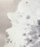 Salt and Pepper Black Cowhide Rug #A26092