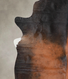 Brown with Red Cowhide Rug #A26097