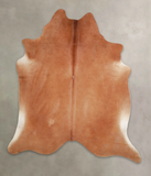 Solid Brown Cowhide Rug #A26112